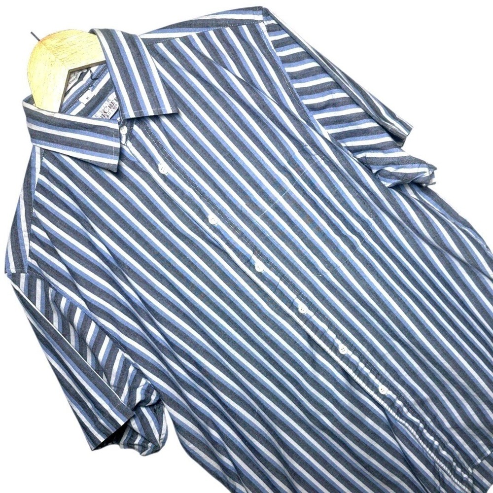 Ash Creek Trading Mens Striped Short Sleeve Button Up‎ Shirt Size Medium